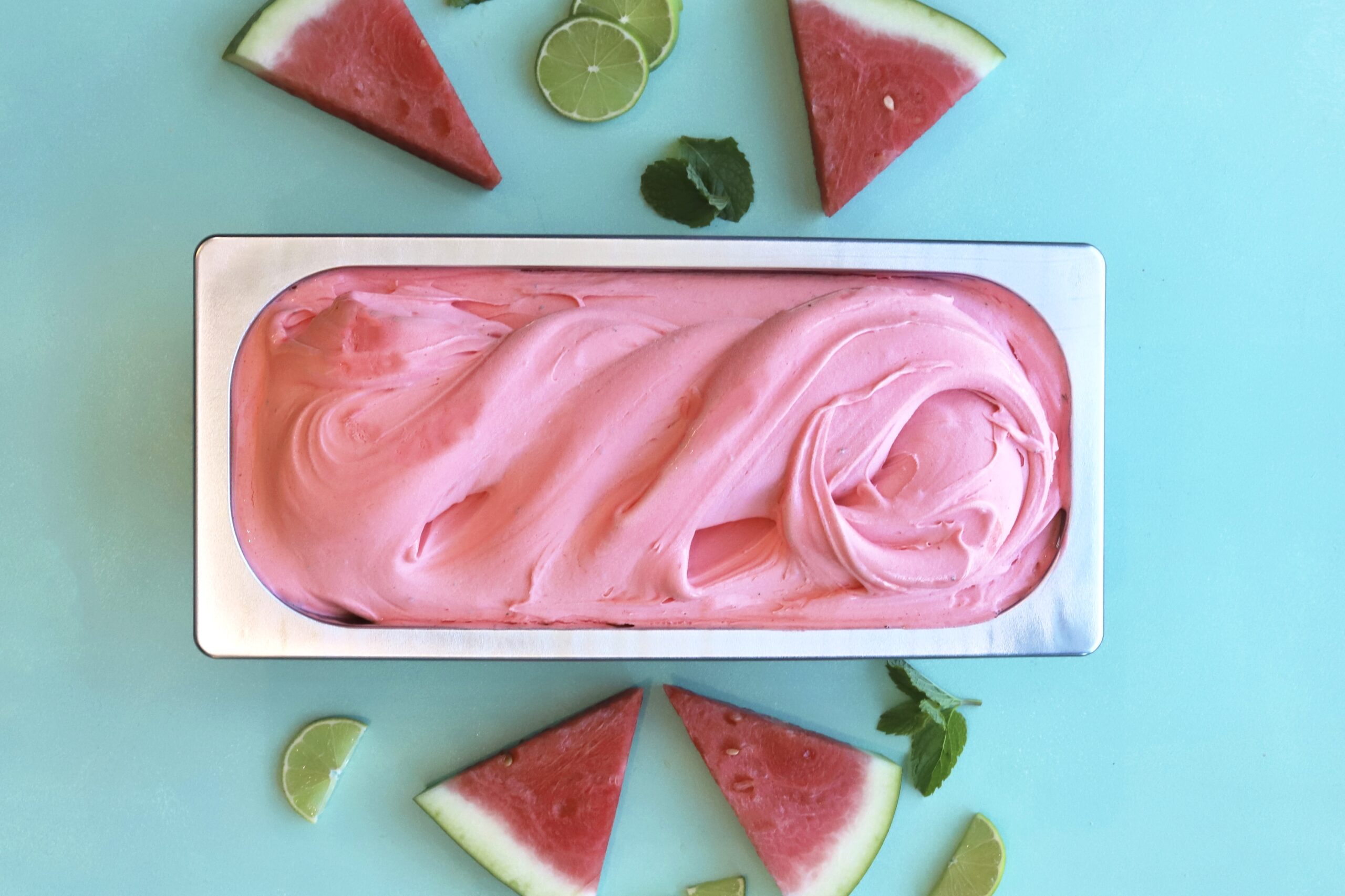 Watermelon, Lime & Mint Sorbet