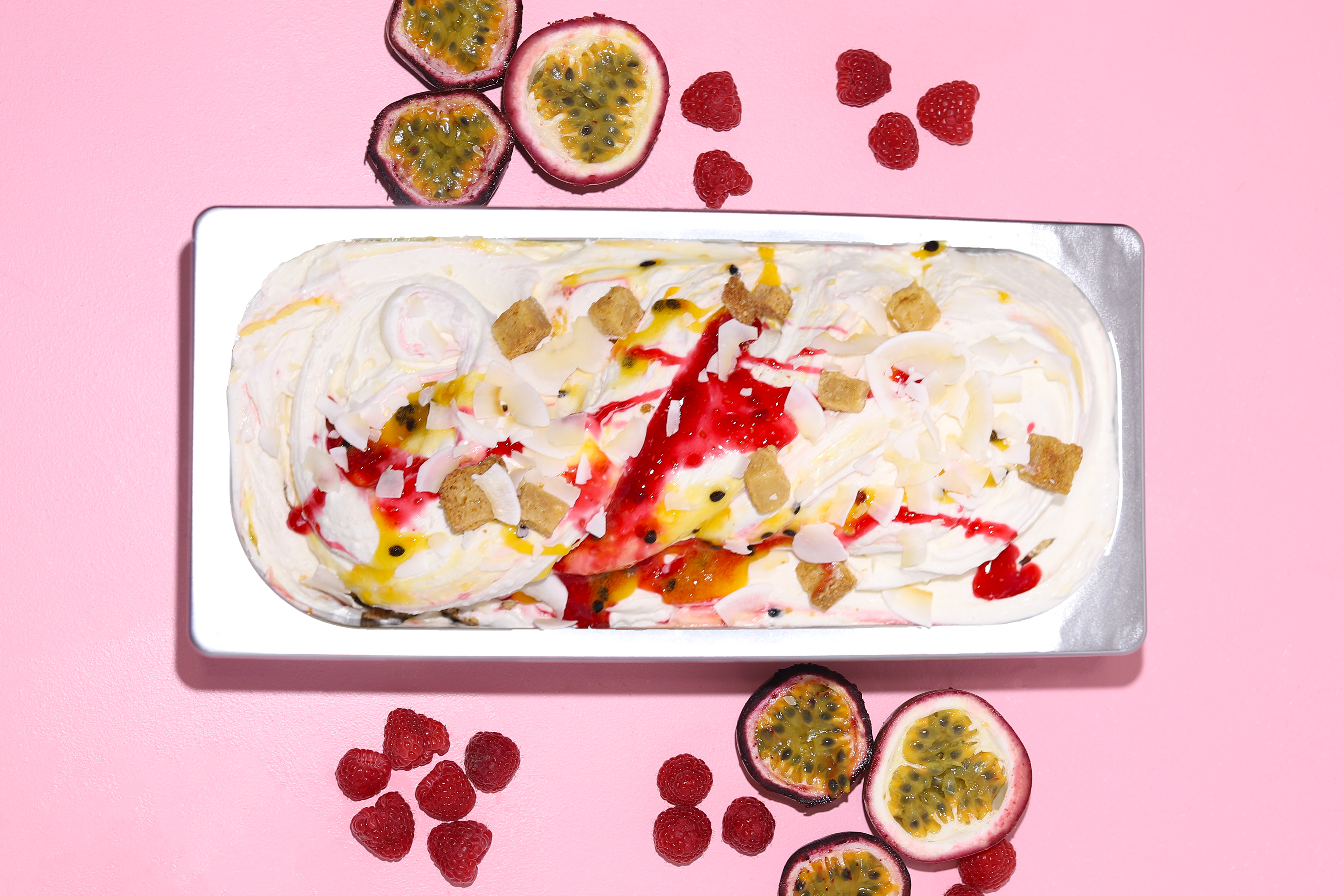 Special – Coconut Blondie, Passionfruit & Raspberry