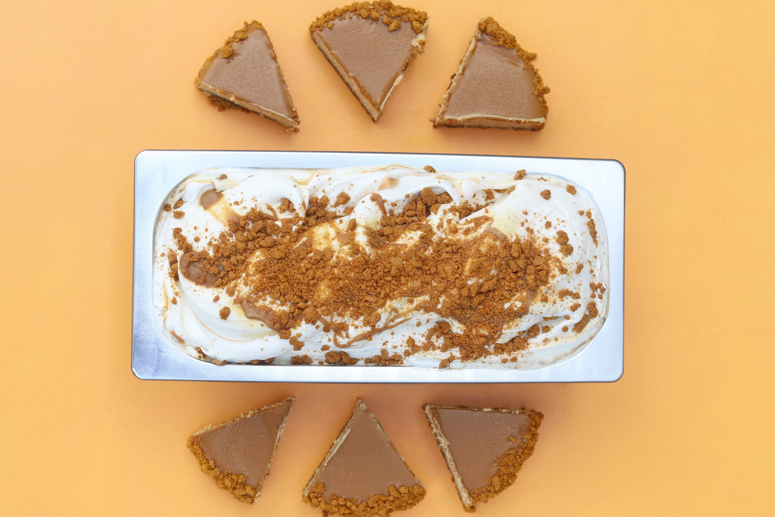 Caramel Cheesecake Gelato Made With Biscoff®